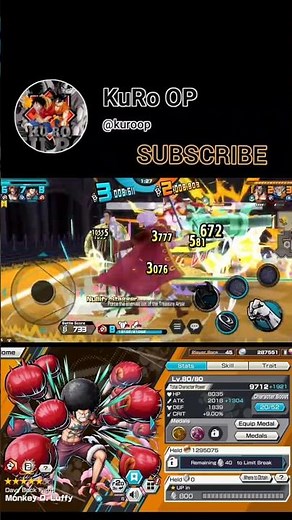 Luffy Afru VS Zephyr 🔥ONE PIECE BOUNTY RUSH [ KuRo OP ]