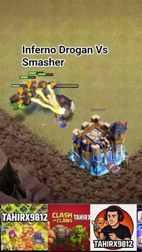 Inferno Drogan Vs Smashee #clashofclans #gaming #coc #supercell #shorts #th15legendbaselink