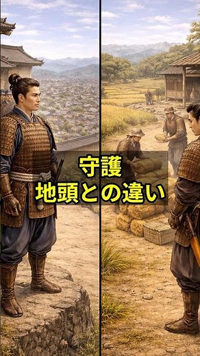 守護と地頭は何が違うのか