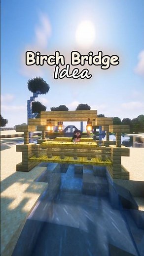 How to make a Birch Bridge in Minecraft Tutorial! #minecraft