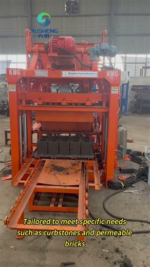 QTJ4-25 Automatic Solid Brick Making Machinery Concrete Cement Block Brick Making Machine #machine