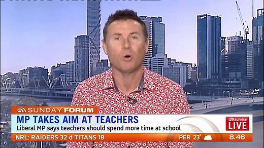 63K views · 297 reactions | Coalition MP Andrew Laming has called for dramatic change to teachers pay. He calls for more actual 'teaching' rather than playground and bus duties and to be paid for work from home. "It is invisible, it is unmeasured, but the mental health damage is real." says Laming about unpaid work from home. | Sunrise | Facebook