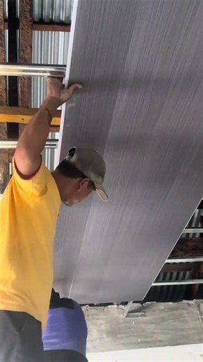 Pvc panel installation #shortvideo #diy #works #constructionchannel