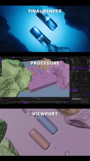 This took hours to simulate… but 5 seconds to watch #3dartist #breakdown #simulation