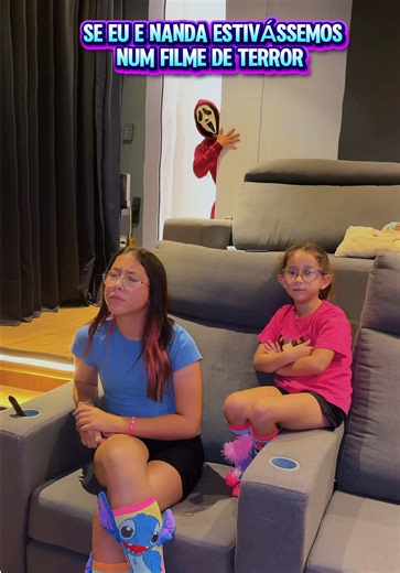 Eu e Nanda num filme de terror
