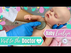 Reborn Baby Evelyn: Doctor's Visit & Haul. Night Time Routine & Bath With A Sick Baby.
