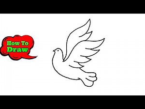 How To Draw A Dove Bird Step By Step Easy