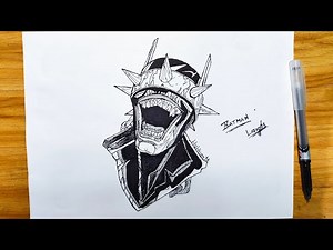 How To Draw The Batman Who laughs | Sketch Drawing Tutorial