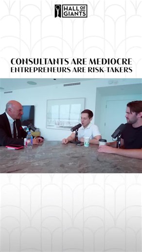 Kevin O'Leary, Mr. Wonderful, explains how entrepreneurs and executives are the ones that take the real risk in business and innovation. Consultants are able to pitch their ideas with no real consequences. Do you agree? #Entrepreneur