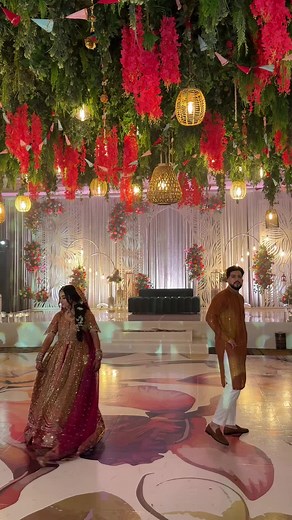 Bride & Groom Dance | UMaidforArisha | Mehndi Night Pakistani Wedding
