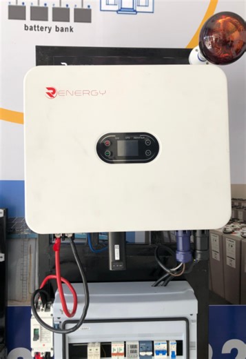 Complete Solar Lithium battery and Hybrid Inverter from Renergy Power#hybridinverter #greenenergy #solarinverter #solarbatteries #inverter