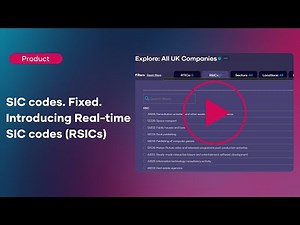 SIC Codes. Fixed. Introducing Real-time SIC codes