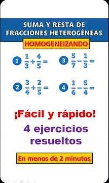 Adding and subtracting unlike fractions by finding a common denominator - 4 solved exercises #add...