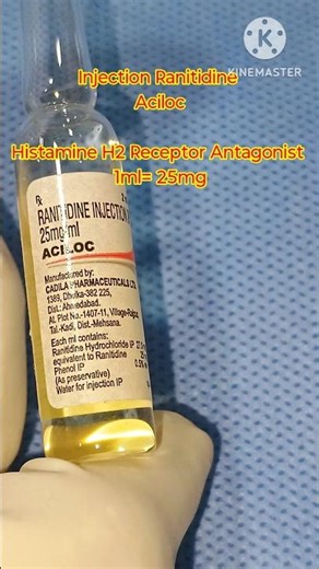 Injection💉 Ranitidine#H2 Receptor Antagonist#shortsfeed#ytshorts#shorts