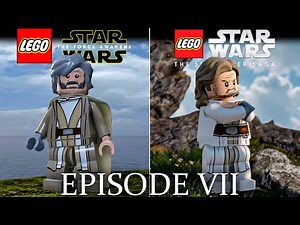 Lego Star Wars The Force Awakens vs The Skywalker Saga Graphics Comparison #lego #legostarwars