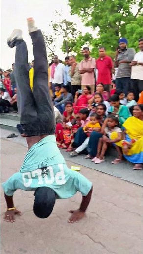 Public Stunt Performance 😱🔥 Girls & Crowd Were Shocked | Amazing Gymnastics Stunts #shorts