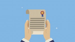 Insurance service animation with hands lifting policy | Premium Stock Video Footage