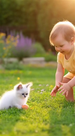 Baby VS Kitten #viralchallenge #trendingreel | Kitten Baby