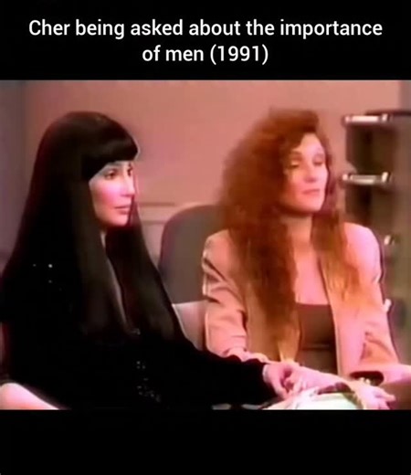 HISTORY 💽☎️ on Instagram: "”A man is not a necessity. A man is a luxury, like dessert.” — Cher (1991) A clip from an interview with talk show host Sally Jessy Raphael, who asked if she thought men were important. Cher’s poker-faced reply was, ”Like for what?”. In a separate interview in 1996 with Jane Pauley, when asked if she meant the quote to sound ”mean and bitter,” Cher replied, ”Not at all. I adore dessert. I love men, I think men are the coolest, but you don’t really need them to live.”�
