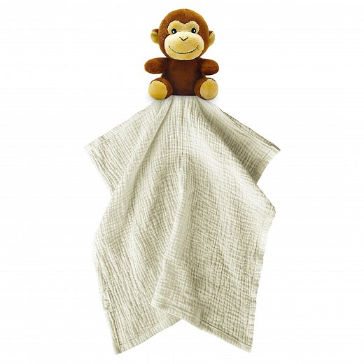 Monkey Security Blanket: Plush Muslin Baby Comfort Toy - Etsy