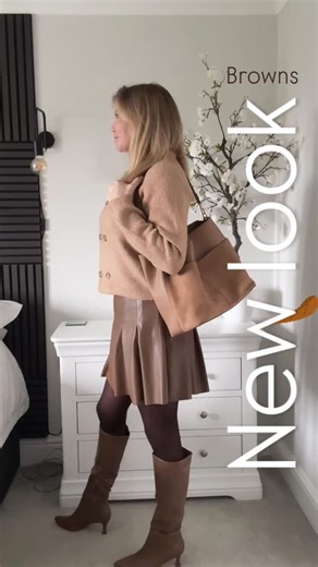 Jen | Fashion | Outfit & Styling Inspo on Instagram: "All the browns from my recent @newlook haul!! Loving the different shades and textures!! All linked in my bio under stylist #newlook #thatnewlookfeeling #ad #brownstones #over40women #midlifeinfluencers #midlifefashion #dressforless #highstreetfashion"