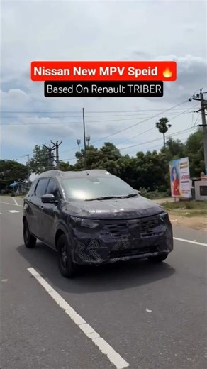 Nissan New MPV Speid Testing in India 🔥 Based On The Renault TRIBER ✅