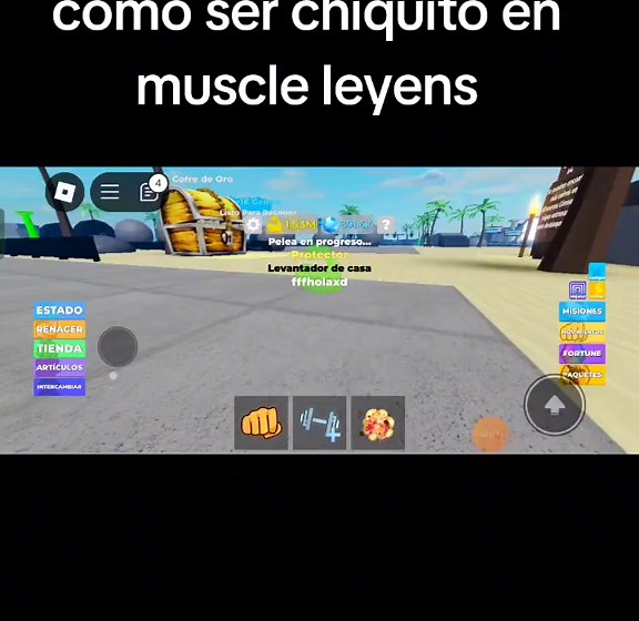 Cómo ser chiquito en Muscle Legends de Roblox
