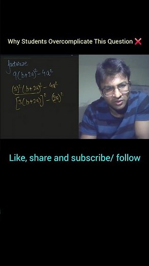 Most Students Overthink This Factorisation 😲 | Easy Math Trick