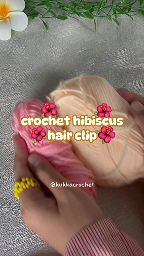 Full Tutorial for Hibiscus | Crochet Ideas | Crochet Hair Clips