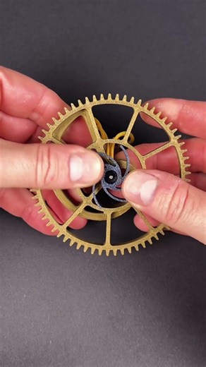 The remontoir d’égalité, a constant force mechanism and gravity-driven escapement mechanism.