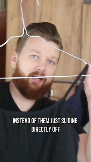 How to Hang Tank Tops and Thin Straps Without Slipping #hanger #spacesaving
