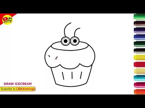🍦 How to Draw Ice Cream Step by Step | Easy Ice Cream Drawing