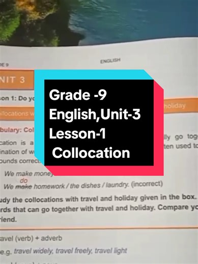 Grade 9 English Unit 3 Lesson 1: Collocation Concepts