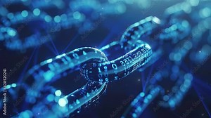 Block chain network line connection background. Block chain network visualization with interconnected nodes. Big data. Data sets. Abstract technology big data background concept.