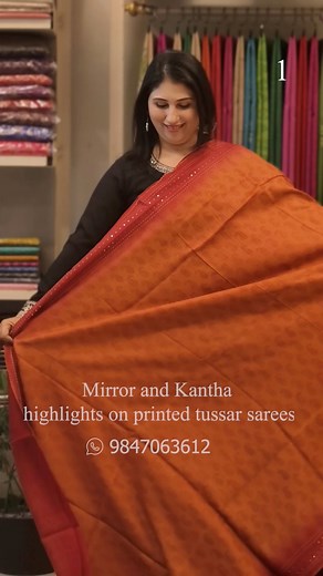 Get ready to rock with our stunning Tussar silk sarees from the 'Echoes of India' collection, exclusively curated for NRIs!Witness the magic of mirror work and Kantha embroidery as they come alive on vibrant Tussar silk!Roshan Mathew John takes you on a journey to showcase these stunning sarees!Which one is your favorite?Shop now and add a touch of Indian glamour to your wardrobe!#EchoesOfIndia #TussarSilk #MirrorWork #KanthaEmbroidery #NRIcollection #RoshanMathewJohn #SareeLove #IndianFashion #