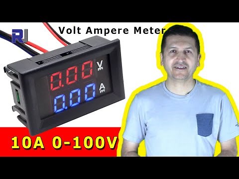 Complete Test/Review of 10A 0-100V LED DC Volt and Current Meter RJT203