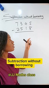 438K views · 3.7K reactions | Subtraction without borrowing. #mathreels | JJ maths class | Facebook