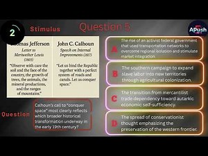 APUSH Midterm Review: Periods 1-4 | Video 6(HARD!) | Stimulus-Based Multiple Choice Questions (MCQs)