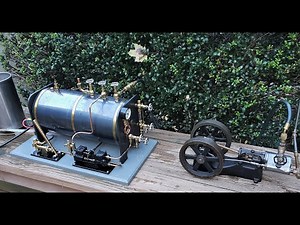 Electric Steam Boiler Test with 1/8 HP A J Weed Engine and a 1/4 HP Sipp Engine Both from 1890's