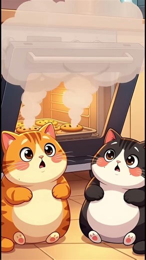 cats making cookies