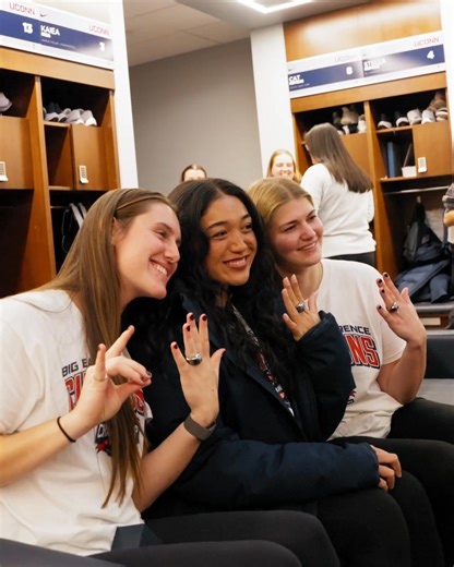 5.7K views · 168 reactions | Surprise delivery Last night we revealed the 2025 championship rings to the team朗 | UConn Softball | Facebook