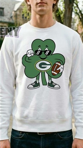 Packers Dabbing Shamrock St Patricks Day Lucky Clover Shirt #Shorts