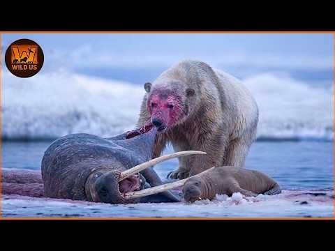 Most Terrifying Polar Bear Attacks Caught on Camera | No Mercy in the Wild | Wild Animals