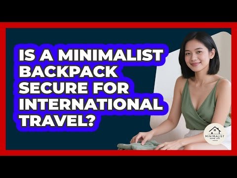 Is A Minimalist Backpack Secure For International Travel?
