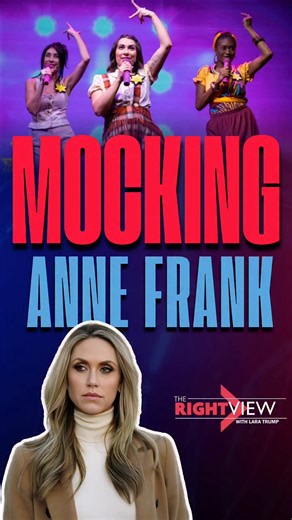Lara is shocked as she watches a clip of "Slam Frank," an off-Broadway satirical hip-hop musical. "'Slam Frank' is what happens when someone takes a work of satire too far," The Jewish Link, February 15th, 2025. #LaraTrump #annefrank #SlamFrank #holocaust #antisemitism #offbroadway | Lara Trump