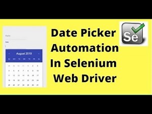 How to Automate Date Pickers in Selenium using JavaScript Executor