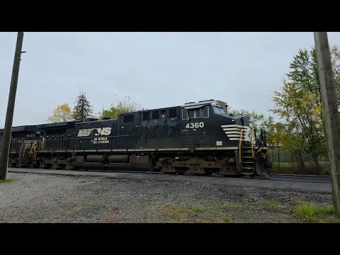 NS Train 55J NS 4360 NS 8127 Waterloo, Indiana October 19, 2025 1201