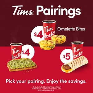 281K views | A small hot coffee paired perfectly with a breakfast item. It’s the easiest decision you’ll make this year. | Tim Hortons Cafe and Bake Shop | Facebook