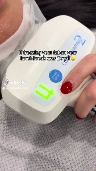 When you work at a body contouring clinic and you can do Fat Freezing Treatments on your lunch break #fyp #viral #fatfreezing #heath #guilty #relatable