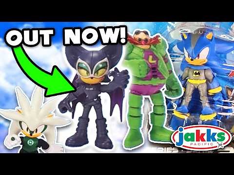 NEW SONIC X DC WAVE 2 FIGURES OUT NOW! (ROUGE CATWOMAN, SILVER GREEN LANTERN, EGGMAN LEX LUTHOR!)